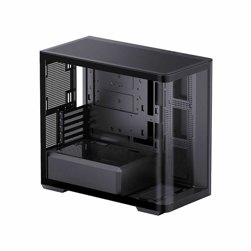 Корпус JONSBO D300 без БП, боковая панель из закаленного стекла, mini-ITX, micro-ATX фотография 11