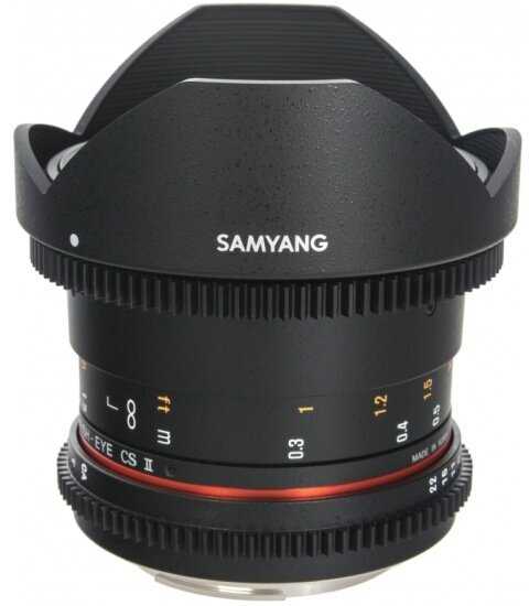 Объектив Samyang 8mm T3.8 AS IF UMC Fish-eye CS II (VDSLR) фотография 2
