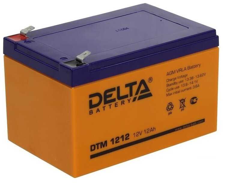 Аккумуляторная батарея DELTA Battery DTM 1212 12В фотография 13