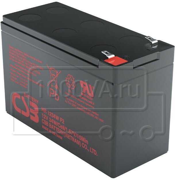 Аккумуляторная батарея CSB HR 1234W 12В фотография 6