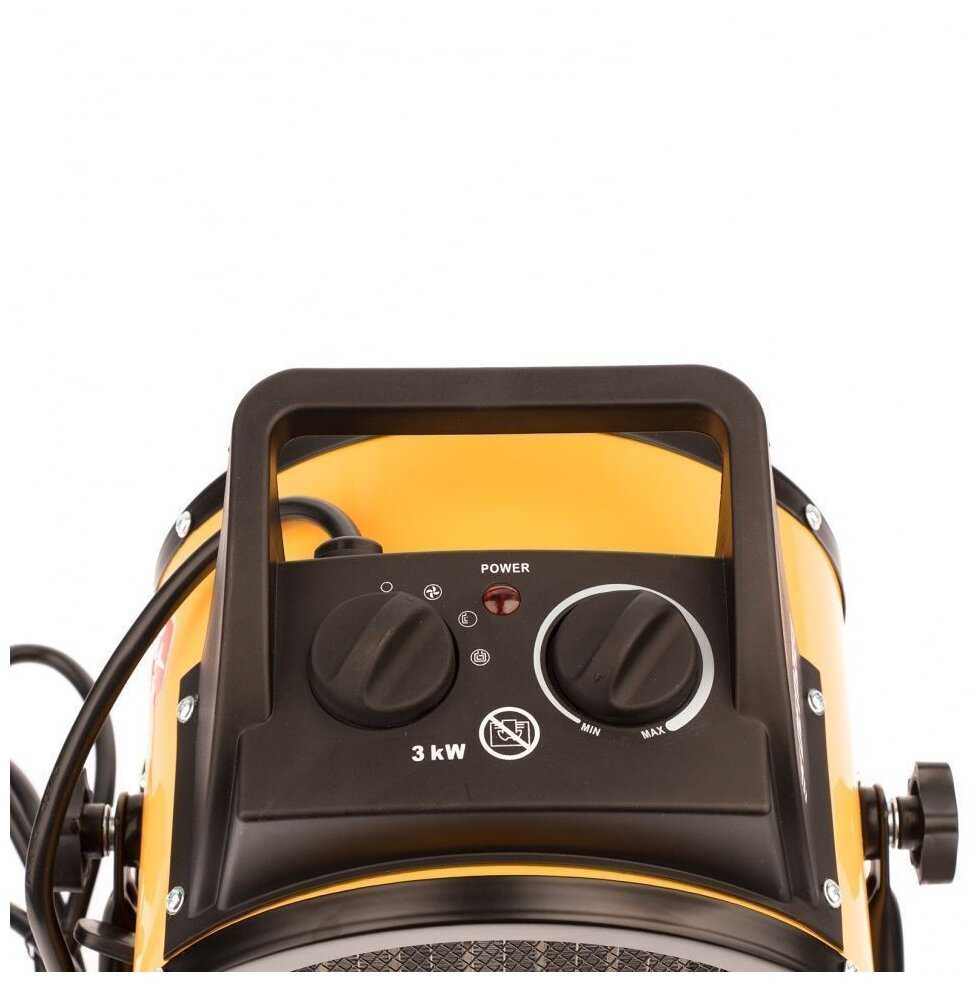 Тепловая пушка, керамический нагреватель (тепловентилятор) DHC 3-150, 220 В, 0,025/1,5/3 кВт, DENZEL 96431 фотография 8