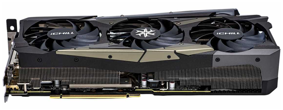 Видеокарта INNO3D GeForce RTX 3080 ICHILL X4 LHR 10Gb (C30804-106XX-1810VA36H) фотография 17