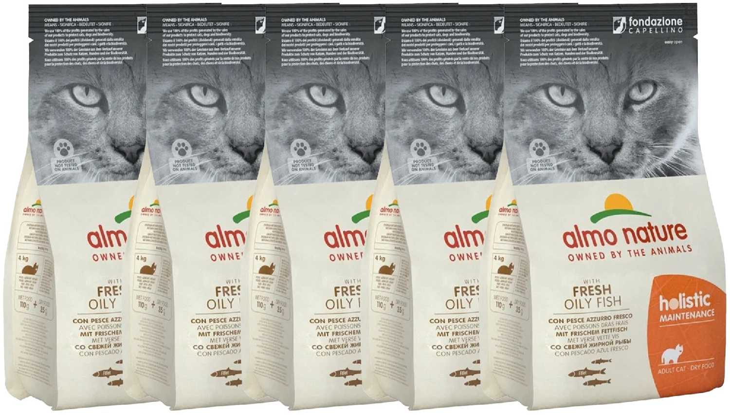 Корм для кошек Almo Nature Holistic Maintenance (с жирной рыбой) фотография 17