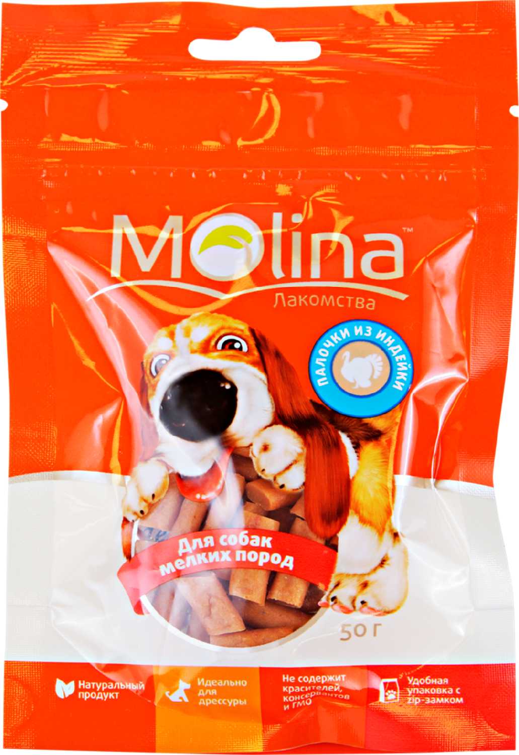 Лакомство для собак Molina Палочки из индейки фотография 1