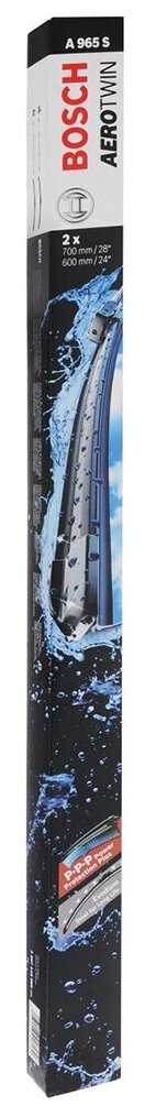 Щетка стеклоочистителя бескаркасная Bosch Aerotwin A965S, 2 шт. фотография 1