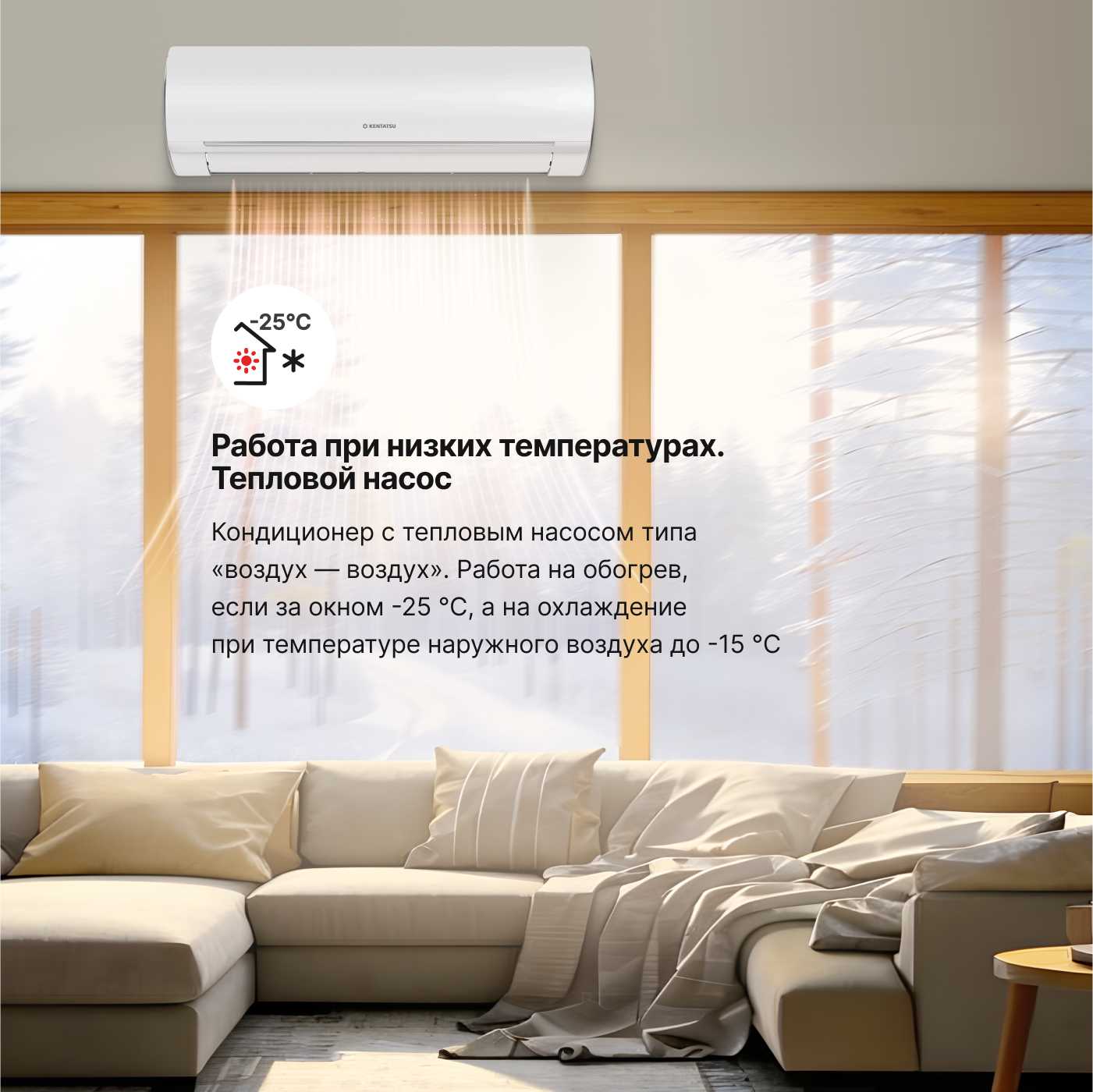 Настенная сплит-система Kentatsu KSGOT70HZRN1/KSROT70HZRN1 фотография 2