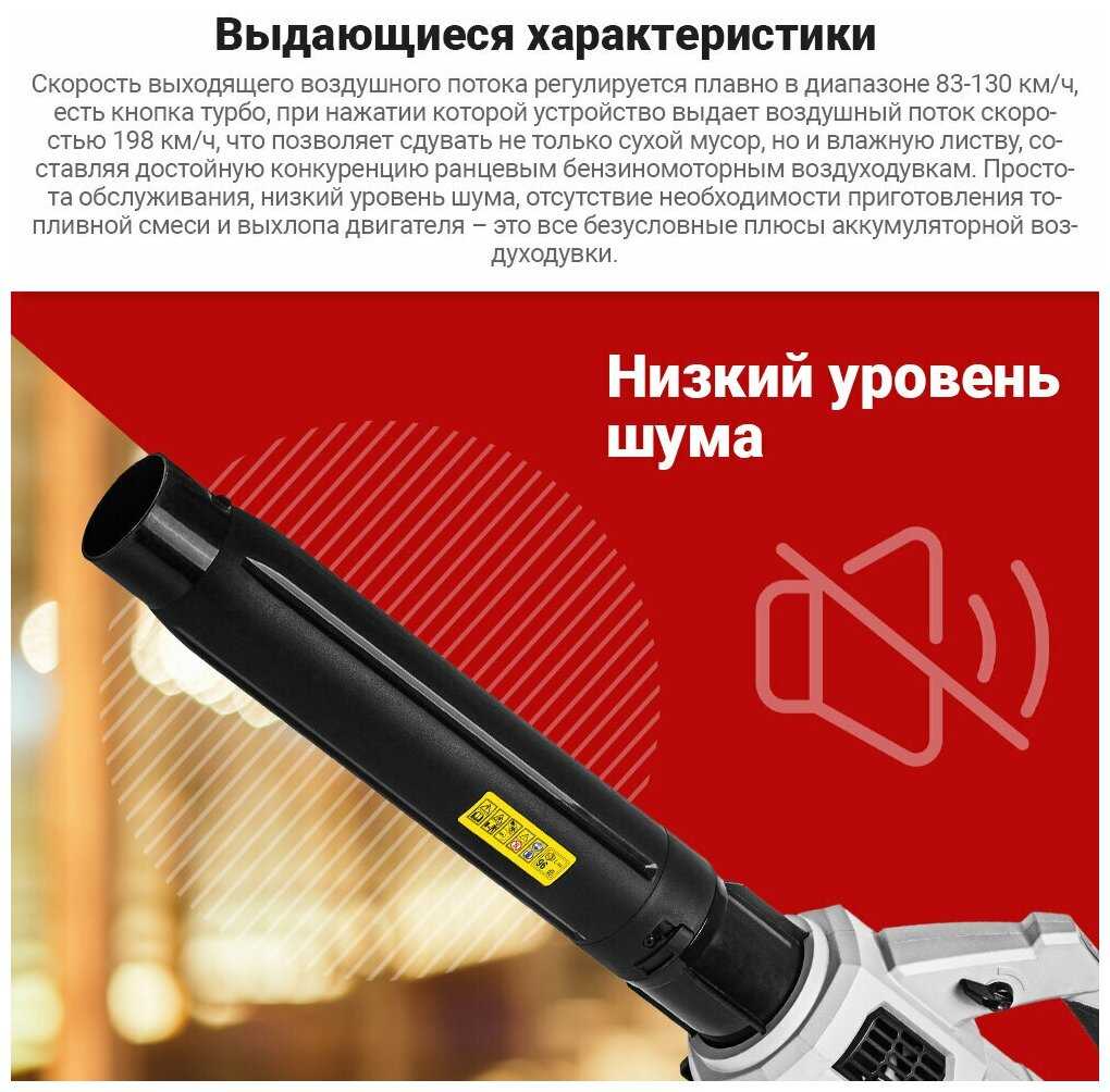 Воздуходувка ИНТЕРСКОЛ ВА-250/36В (699.1.0.70) фотография 6
