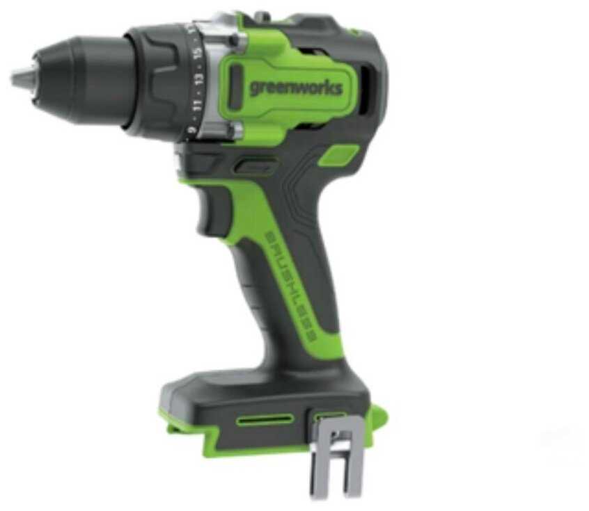 Дрель-шуруповерт аккумуляторная Greenworks [3707507, 24V, 90 Нм, бесщеточная] фотография 1