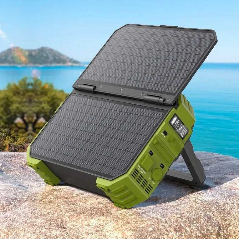Внешний аккумулятор ELECTROWAY Портативная зарядная станция со встроенной солнечной панелью (192000мАч 1000 Вт)