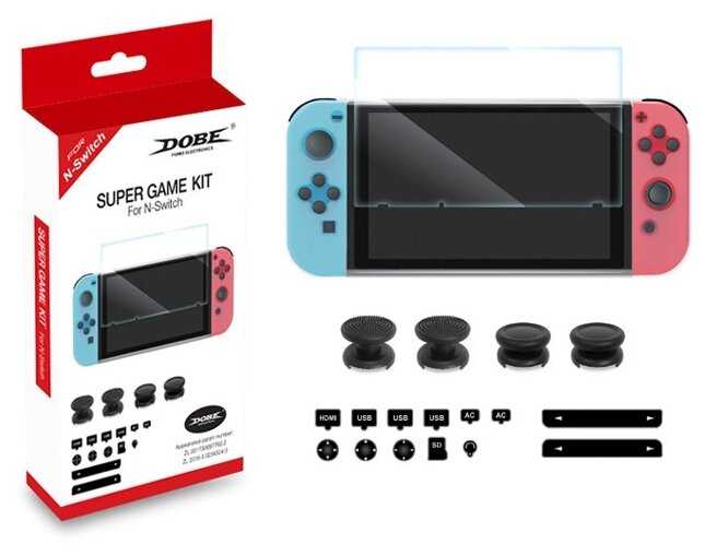 Dobe Комплект аксессуаров Super Game Kit для консоли Nintendo Switch (TNS-1854)