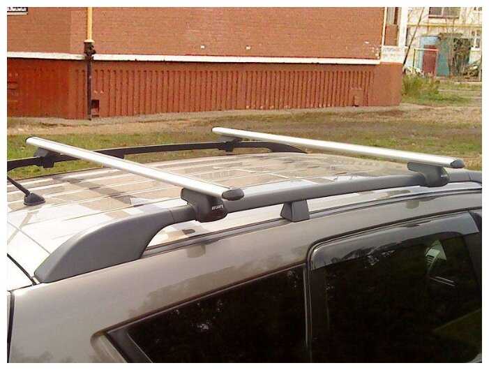 Багажник на крышу Atlant, 8819+8810, аэро дуги 1,5м на Ниссан Патрол Y61 с рейлингами1998-2013, арт:215725 фотография 3