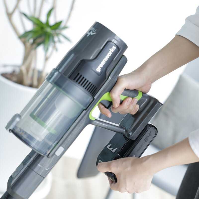 Вертикальный пылесос Greenworks Вертикальный пылесос аккумуляторный (GD24SV2) фотография 6