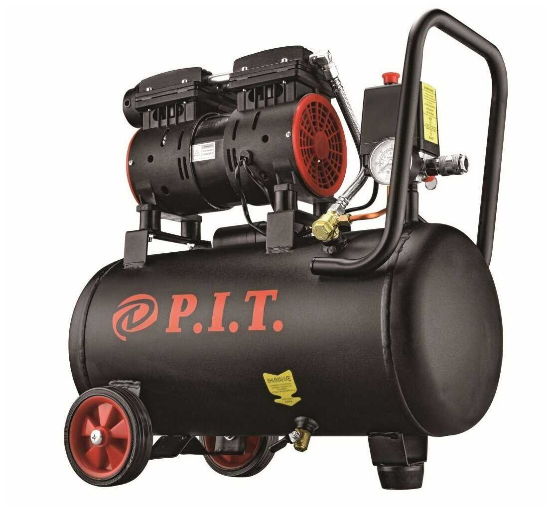 Компрессор безмасляный P.I.T. PAC24-C1, 0.6 кВт фотография 6