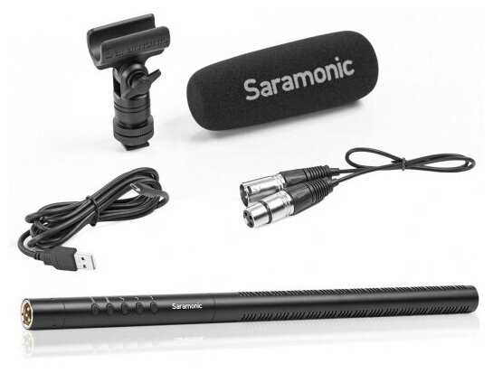 Saramonic SR-TM7 - Микрофонная пушка со встроенным аккумулятором и фильтром верхних частот фотография 1