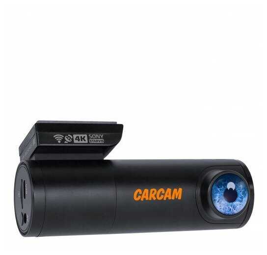 Двухкамерный 4К-видеорегистратор с модулями Wi-Fi и GPS CARCAM C4 фотография 1