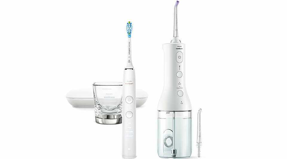 Набор Philips Sonicare Diamond clean 9000 (HX3866) и Power Flosser фотография 3