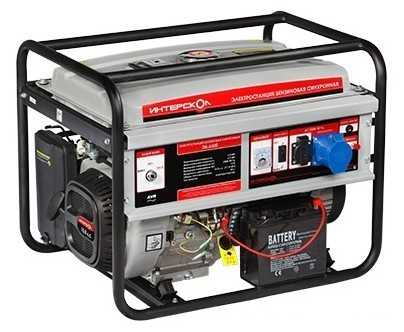 Бензиновый генератор Интерскол ЭБ-6500, (6500 Вт)