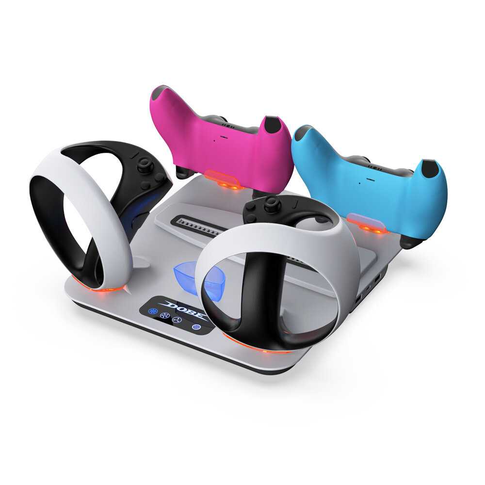Док-станция DOBE TP5-3550 [PS5/PS5 Slim, зарядка для геймпадов и VR2 Sense]