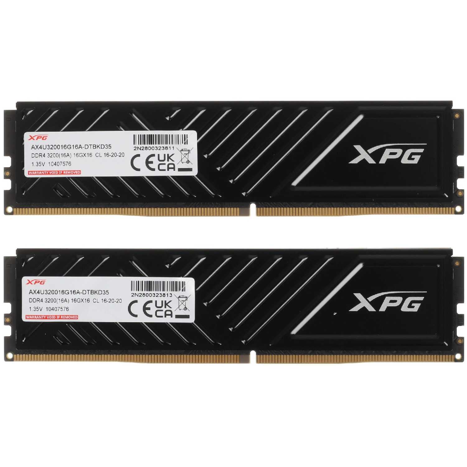 Оперативная память ADATA XPG GAMMIX D35 [8 ГБ DDR4 3200 МГц 16-20-20, AX4U32008G16A-SWHD35] фотография 4