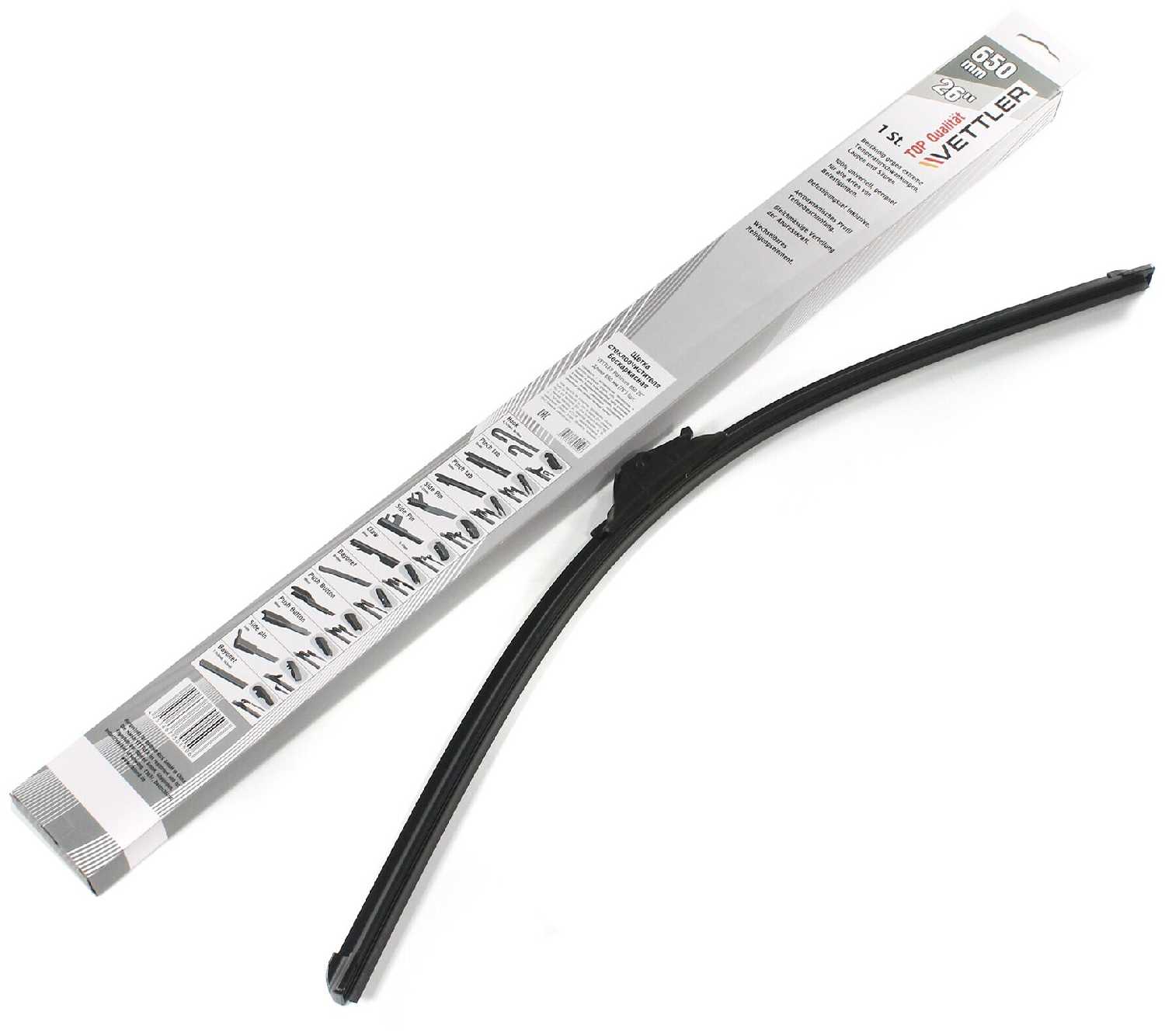 Щетка стеклоочистителя бескаркасная 650 мм. VETTLER PLATINUM 26