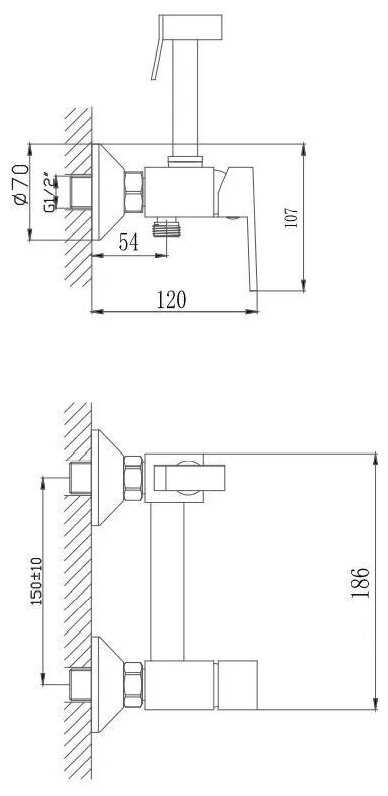 Смеситель с гигиеническим душем Haiba HB5513-4 бронза фотография 1