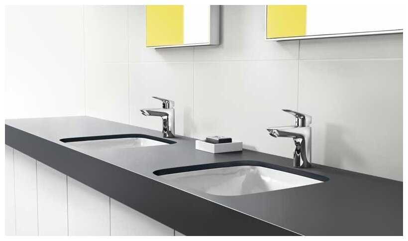 Смеситель для раковины (умывальника) hansgrohe Talis E 71711000, рычажный фотография 5