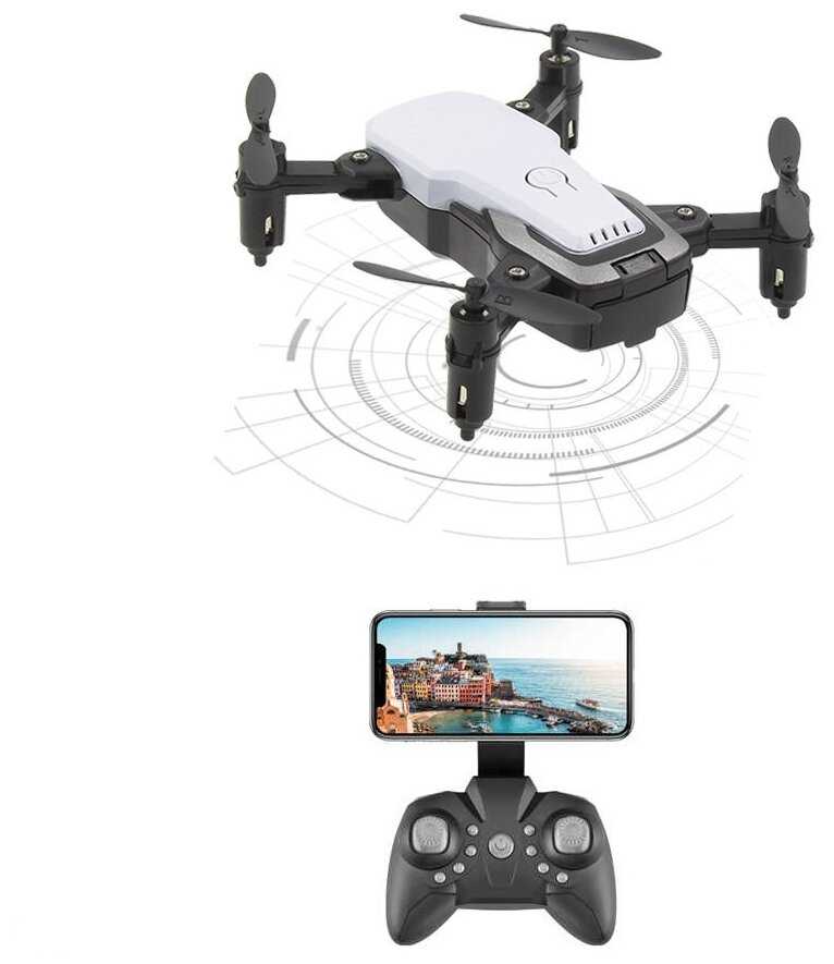 Квадрокоптер складной Smart Drone Z10 с HD камерой (белый) фотография 1
