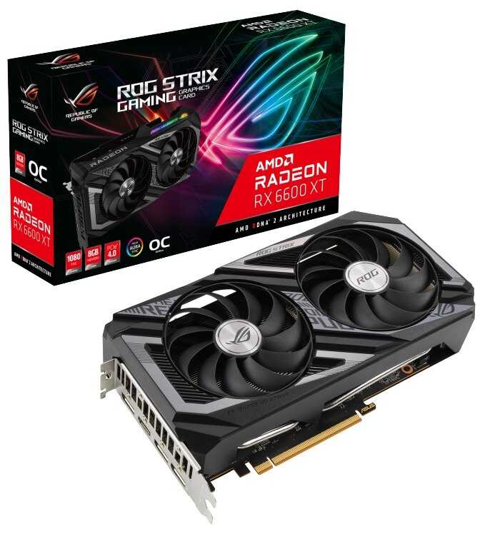 Видеокарта ASUS ROG Strix Radeon RX 6600 XT OC 8GB, ROG-STRIX-RX6600XT-O8G-GAMING фотография 9