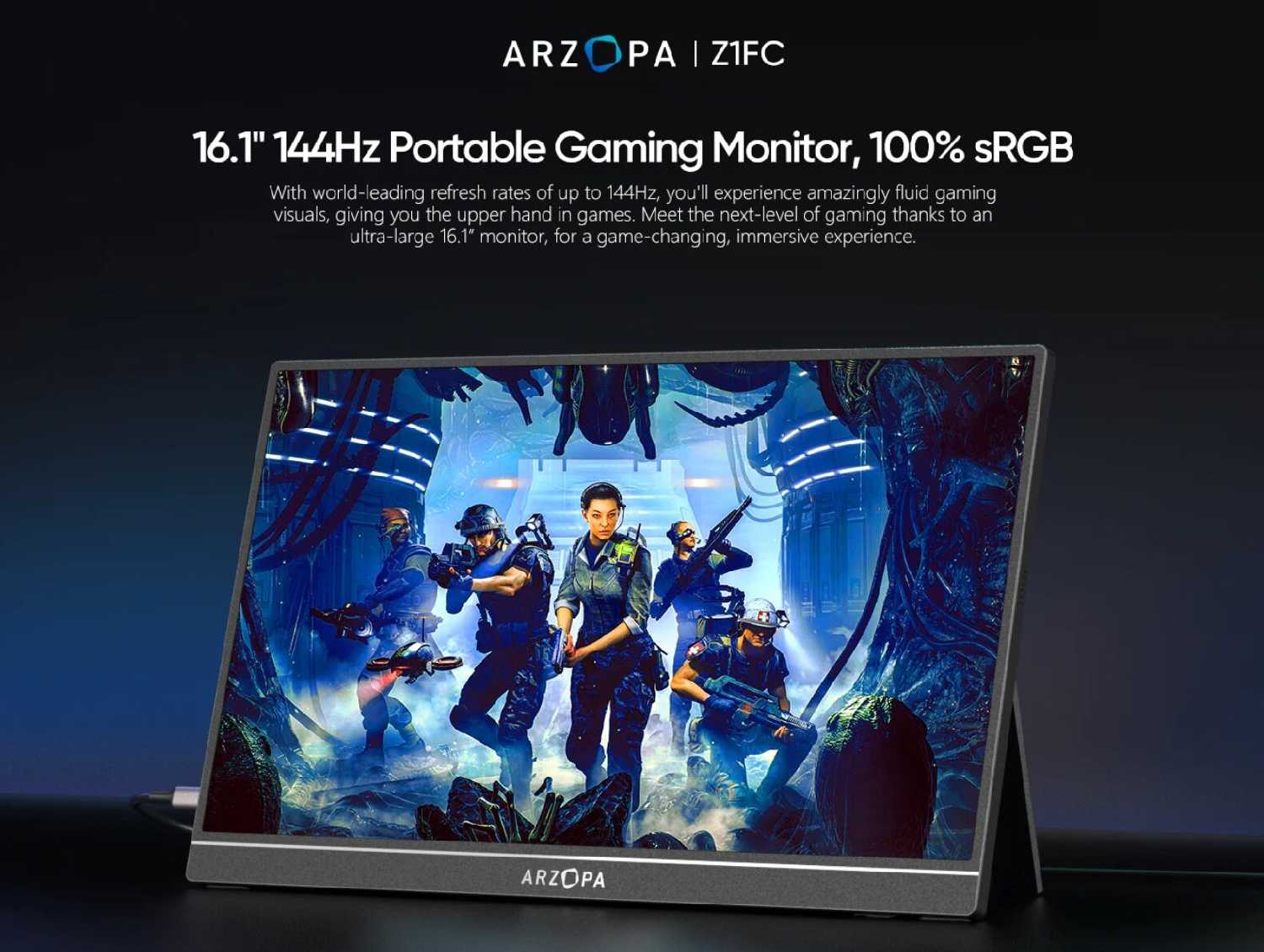 Портативный монитор ARZOPA Z1FC (144Hz FHD)