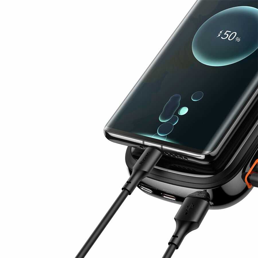 Портативный аккумулятор BASEUS Qpow Pro Digital Display (встроенный кабель Lightning, 3A, 20000 мА⋅ч) фотография 5