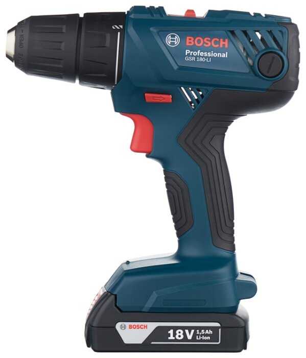 Аккумуляторная дрель-шуруповерт BOSCH GSR 180-LI 06019F8120 фотография 1