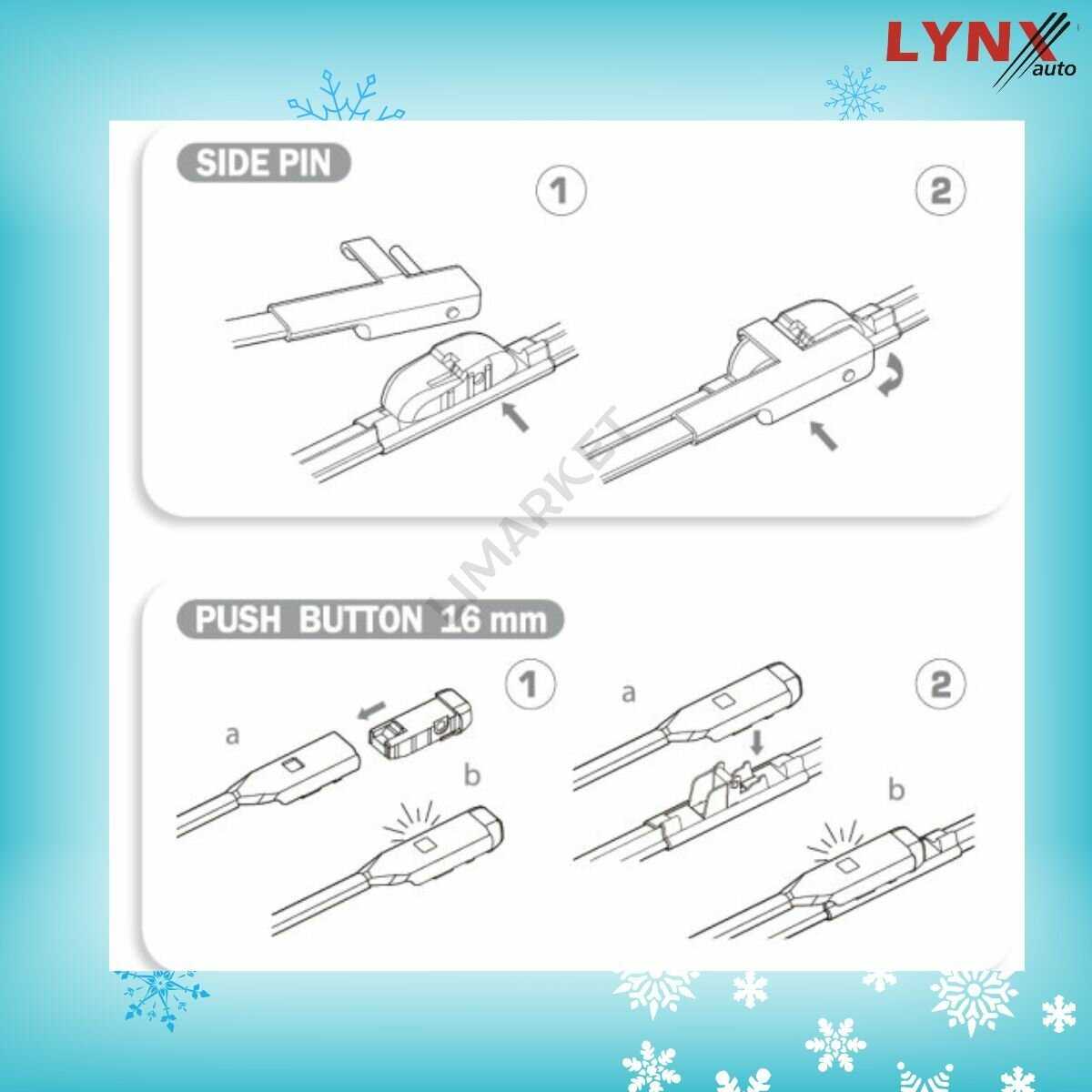 Зимние дворники LYNXauto EXEED RX (600 450мм) фотография 17
