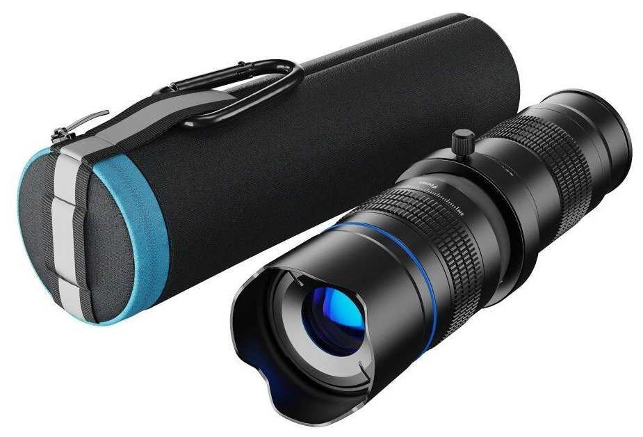 Портативный монокулярный телескоп для смартфонов APEXEL 20-40X Zoom Monocular со штативом, черный фотография 3