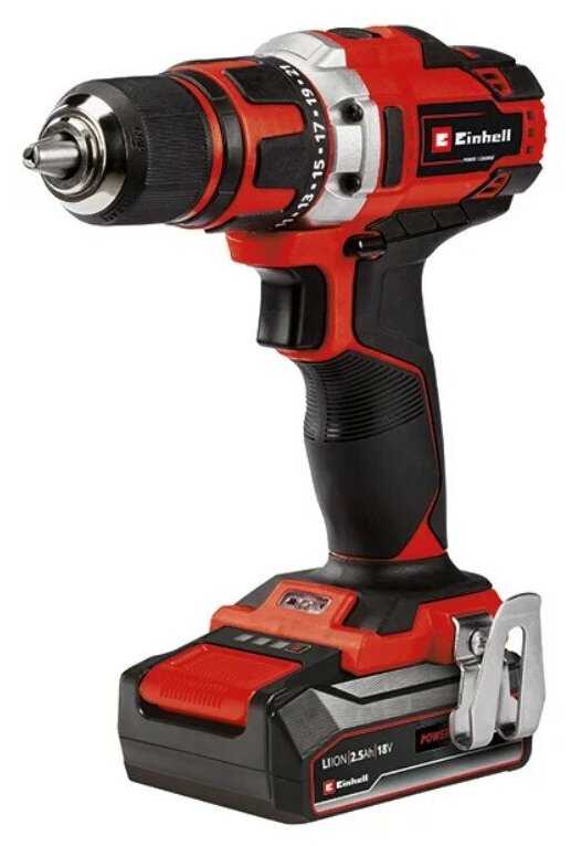 Аккумуляторная дрель-шуруповерт Einhell TE-CD 18/40 Li (4513995) фотография 2