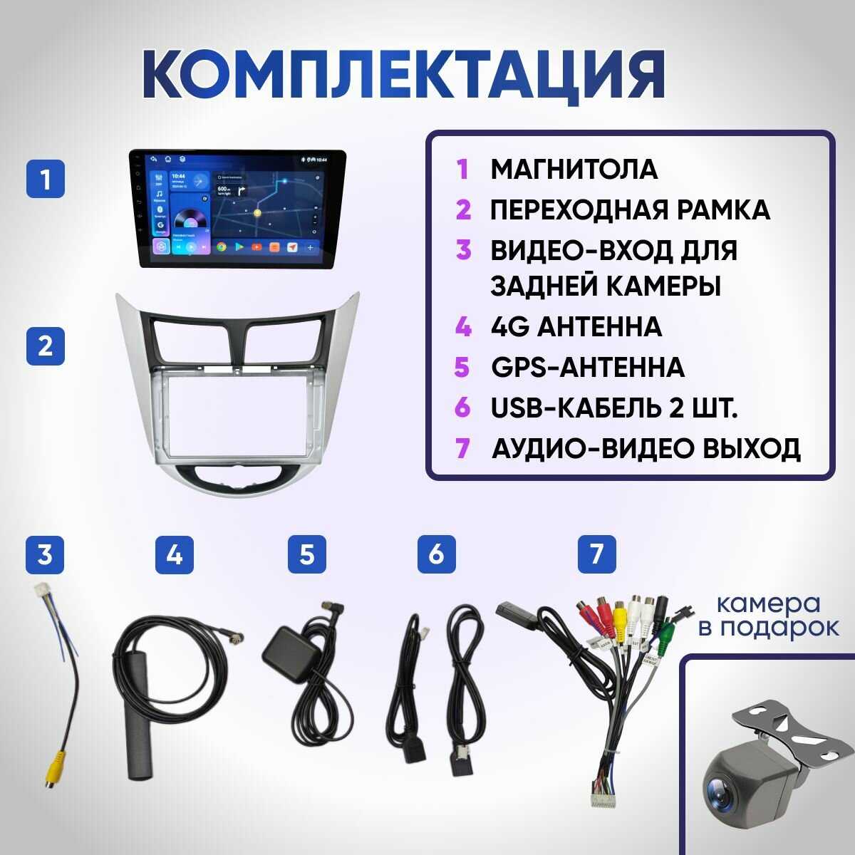 Магнитола Hyundai Solaris (4/64ГБ) фотография 2