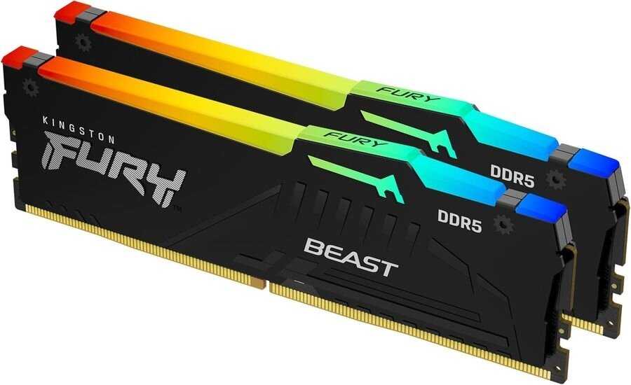 DRAM Kingston FURY Beast RGB EXPO 16GB 6000MT/s DDR5 CL36 DIMM (Kit of 2) (KF560C36BBEAK2-16) фотография 7