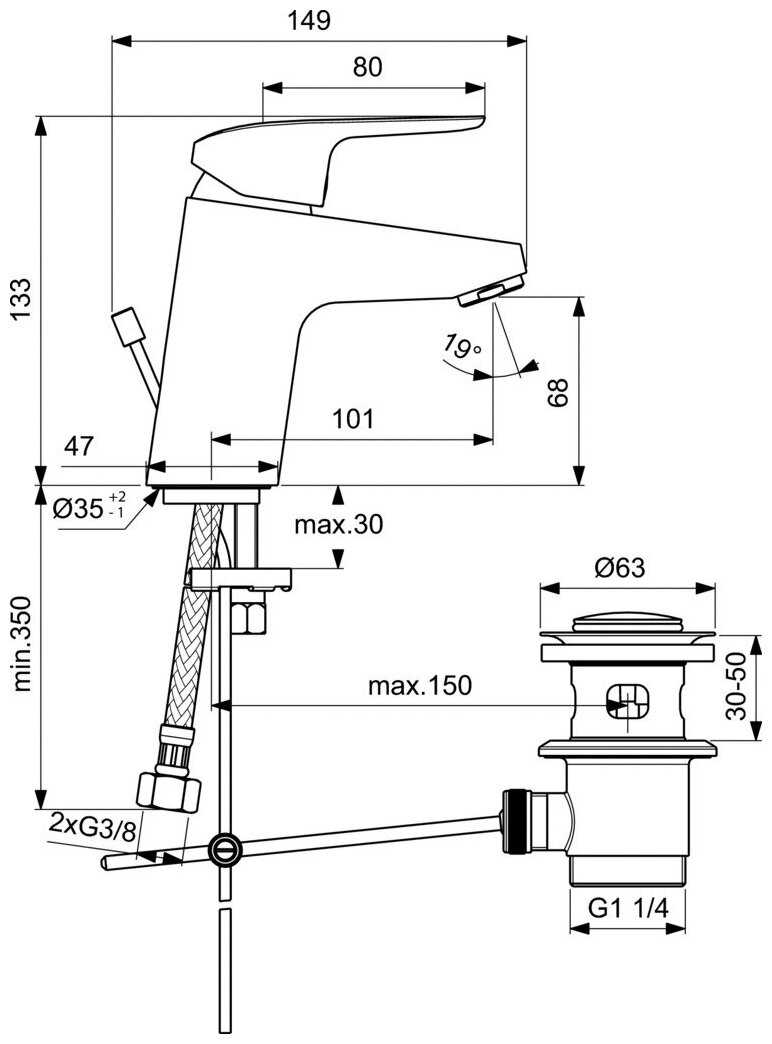 Смеситель Ideal Standard B1708AA фотография 15