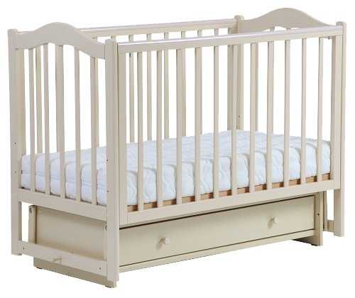 Кроватка ЛЕЛЬ (Кубаньлесстрой) Кубаночка-1 БИ 37.2, классическая, поперечный маятник фотография 1