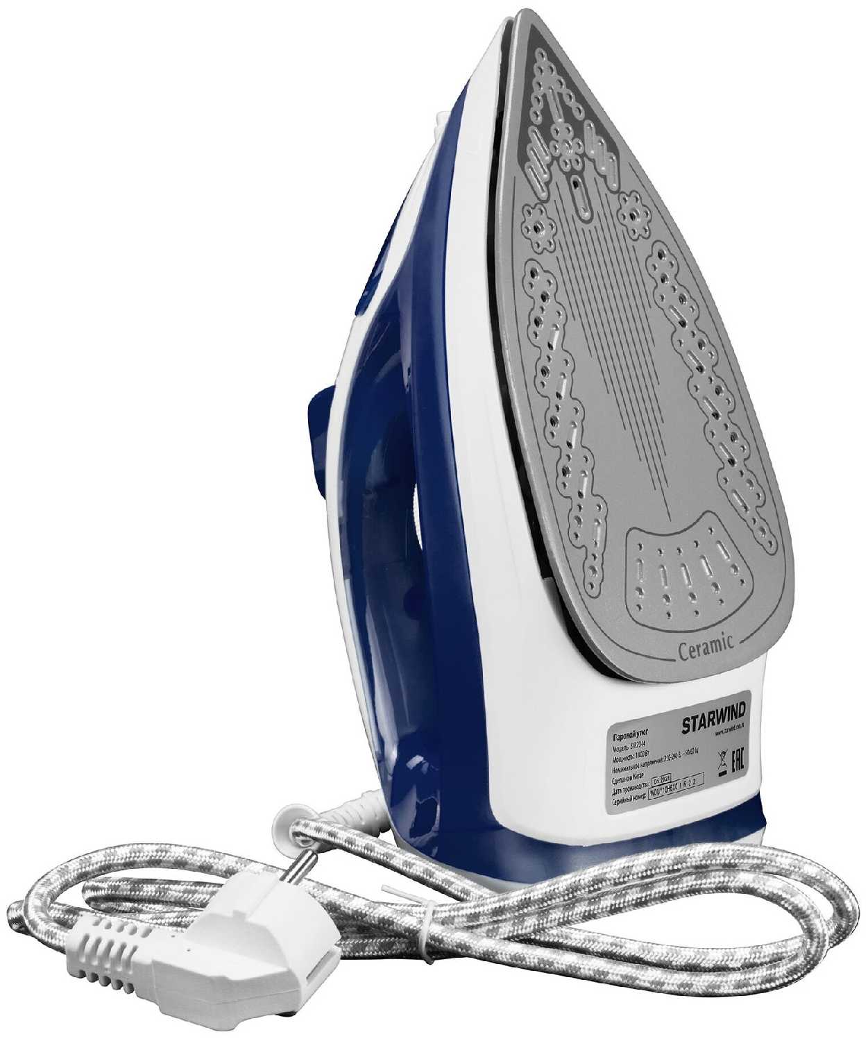 Утюг Starwind SIR2044 темно-синий/белый фотография 4