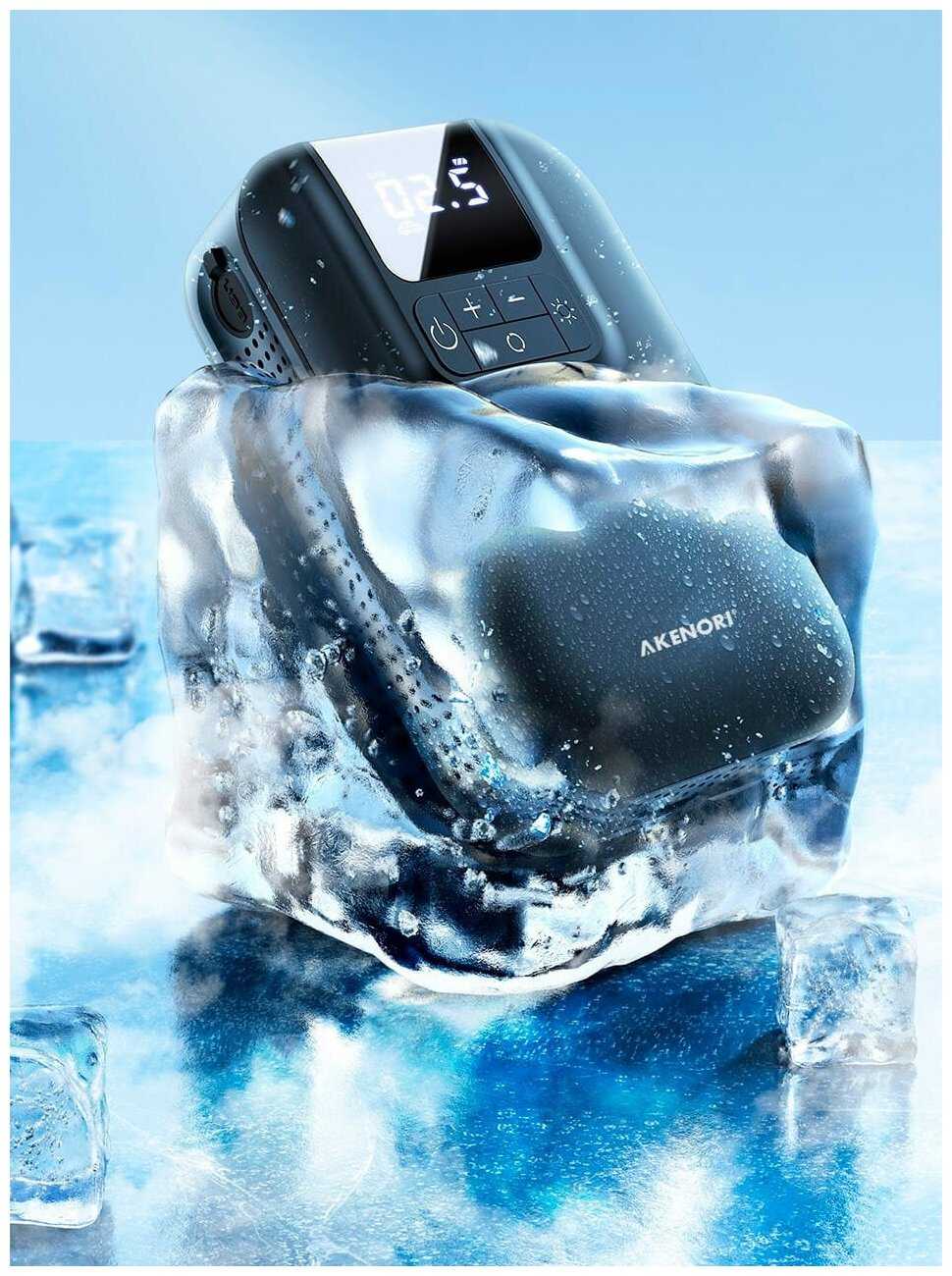 Автомобильный беспроводной компрессор с аккумулятором Akenori VN800 Mini Car Air Pump 5000mAh фотография 9