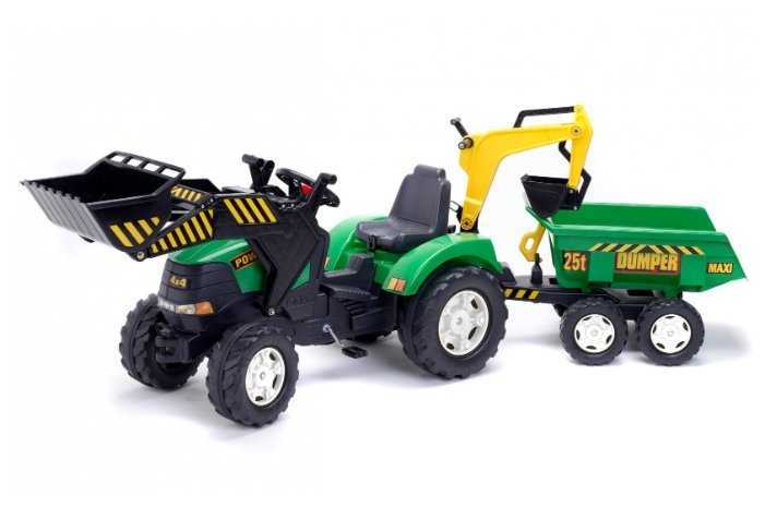 Веломобиль Falk Трактор-экскаватор с прицепом 1000W/1005W/1002W фотография 2