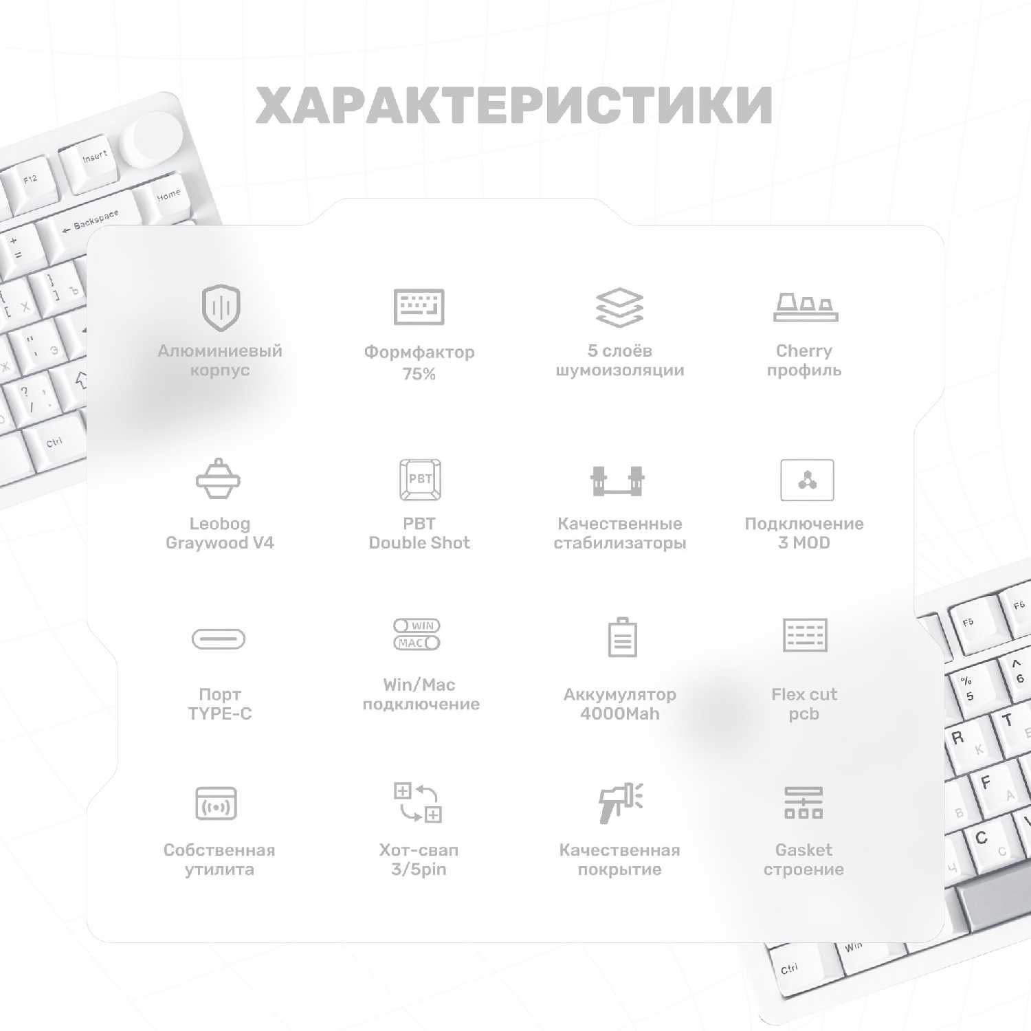 Механическая клавиатура F1 Pro (75%) фотография 1