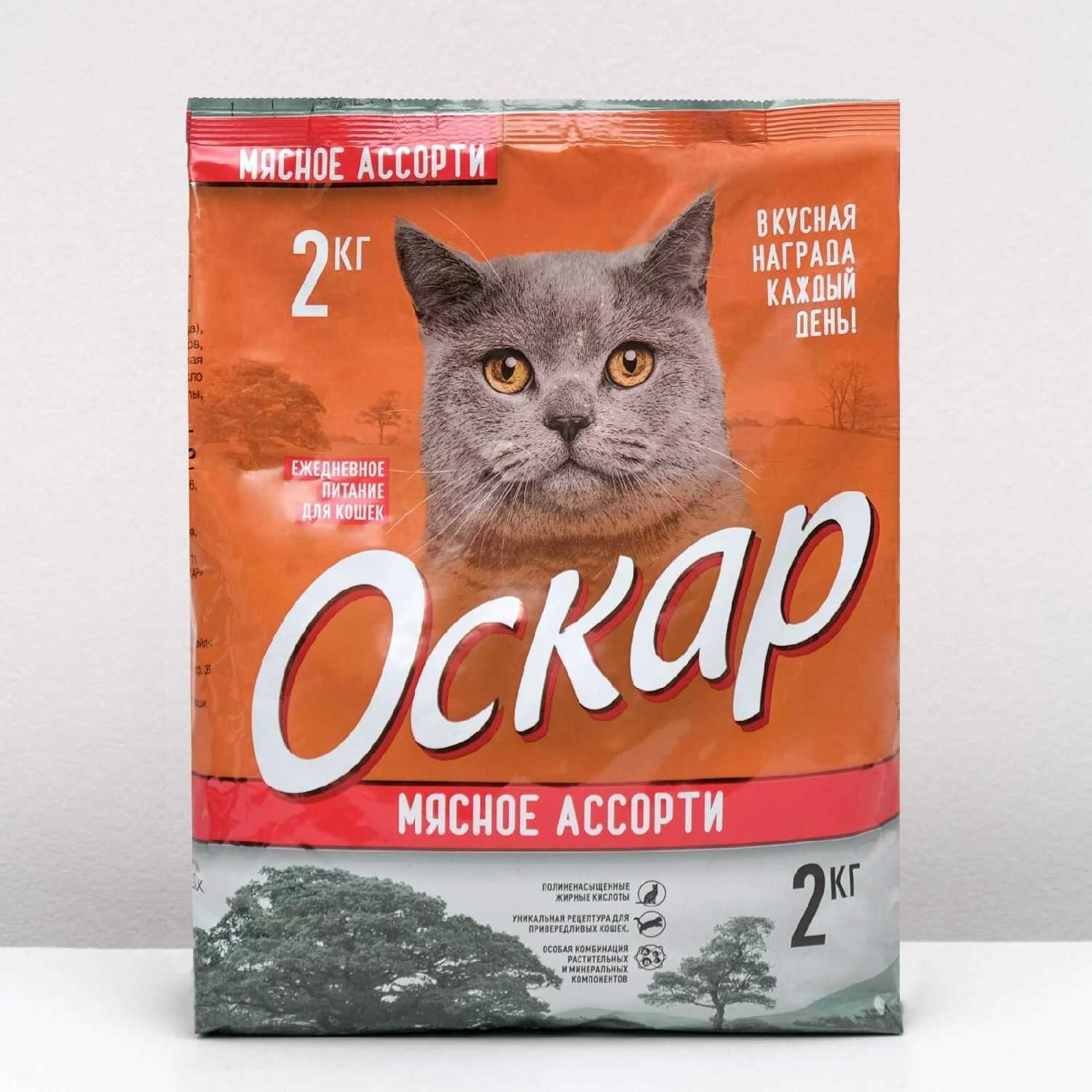 Корм для кошек Оскар с мясным ассорти фотография 10