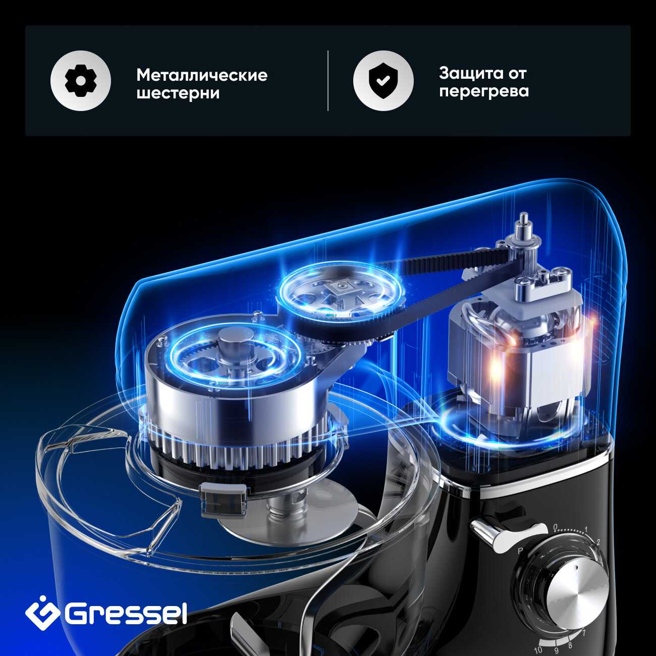 Планетарный миксер Gressel GRM-3001 фотография 2