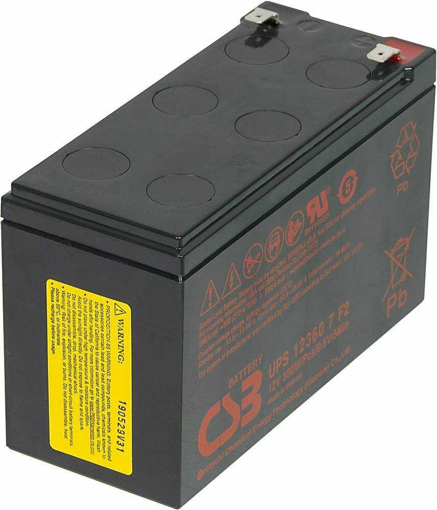 Аккумуляторная батарея CSB UPS 123606 (12В) фотография 5