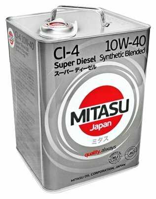 Синтетическое моторное масло Mitasu MJ-222 Super Diesel CI-4 10W-40 фотография 2