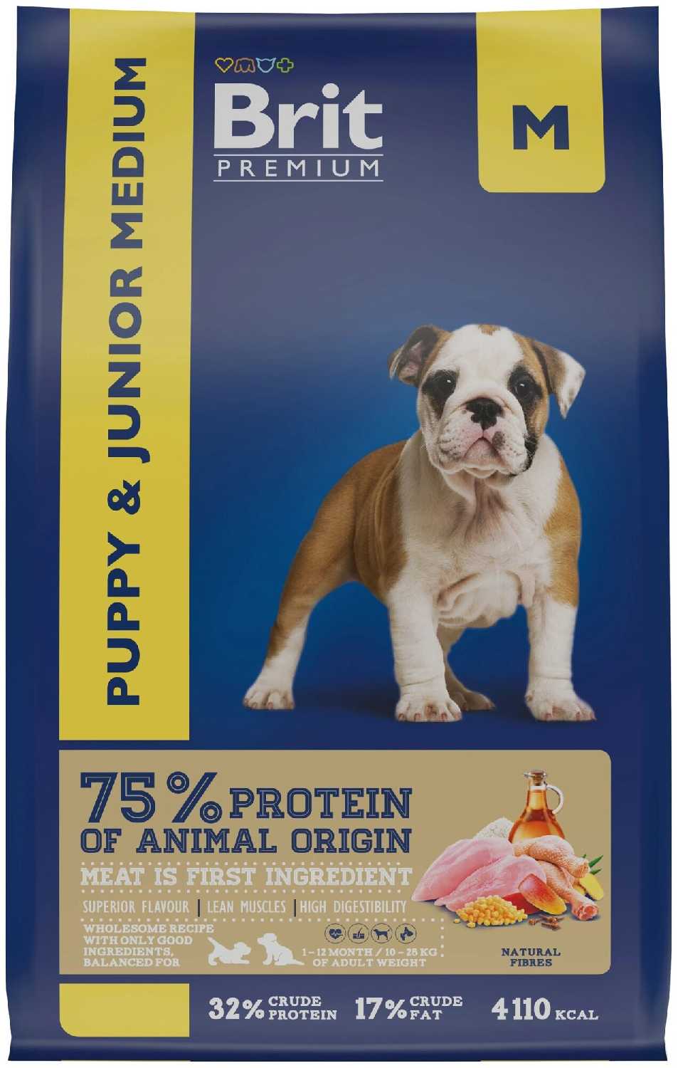 Корм Brit Premium Puppy and Junior Medium (с курицей) фотография 6
