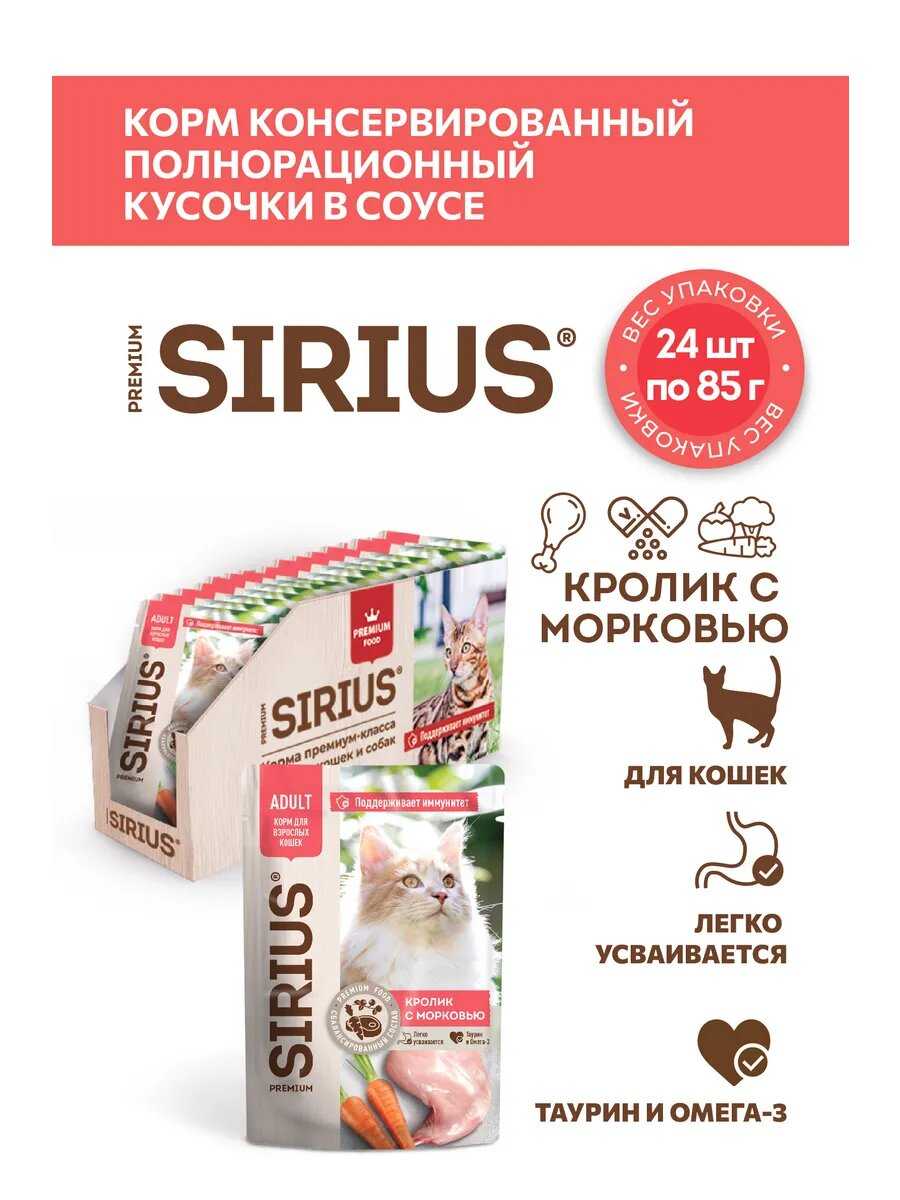 Сухой корм SIRIUS PREMIUM Сириус фотография 19