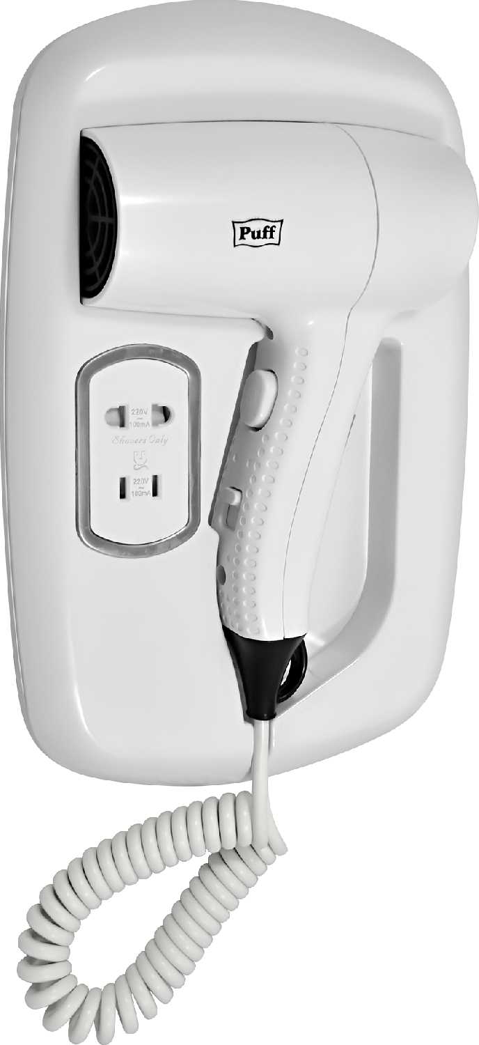 Фен для волос настенный Puff-1203B (1405.033) фотография 2