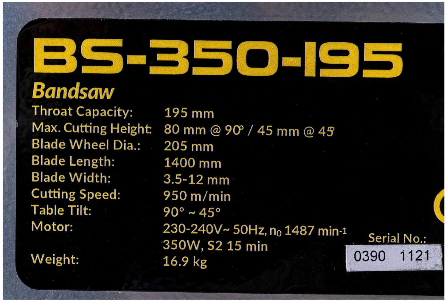 Ленточная пила Zitrek VS-350-195 фотография 4